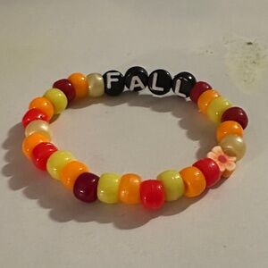 Colorful fall Beaded Kids Bracelet❤️🧡💛